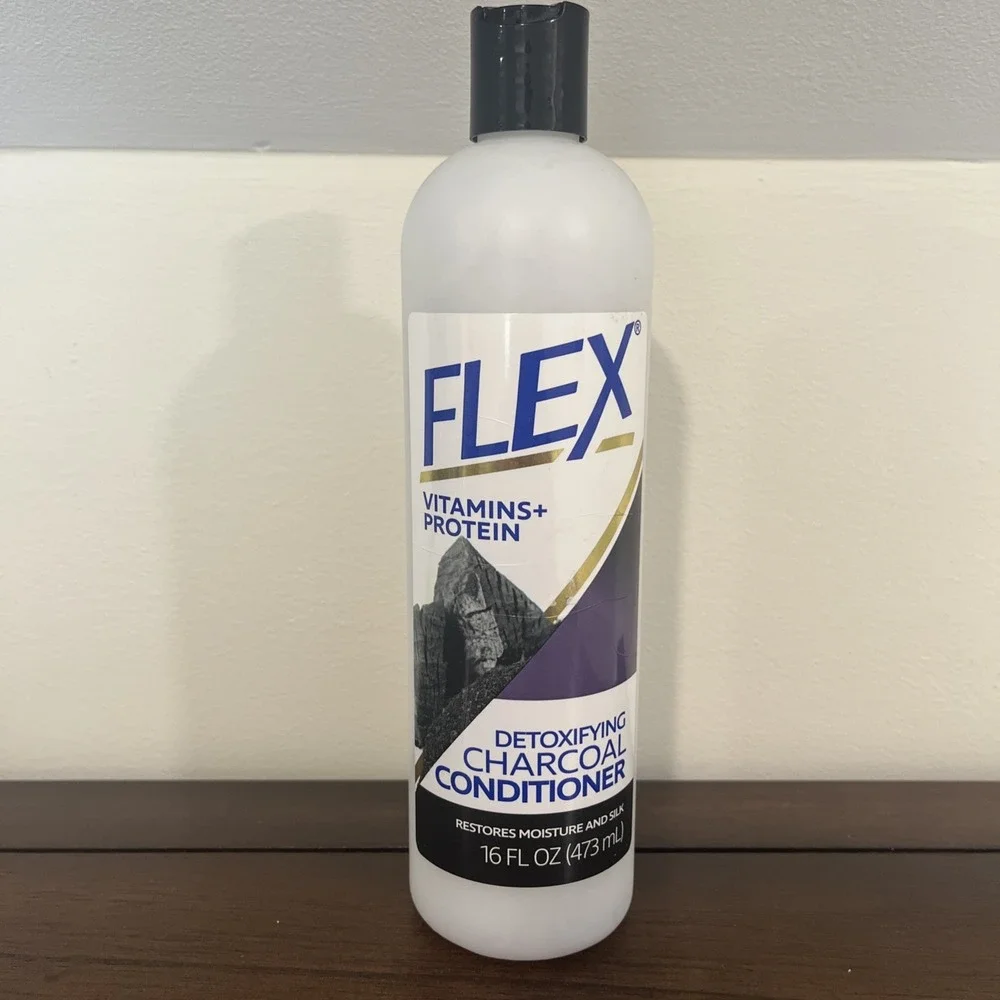 Flex‎ Hair Charcoal Conditioner Detoxifying Vitamins + Protein 16 Oz HTF